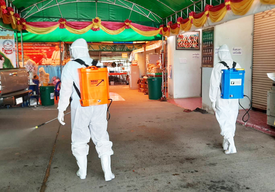 กิจกรรมป้องกันการระบาดของเชื้อไวรัสโควิด 2019 วันที่ 27 มีนาคม  2563 ณ สำนักงานมูลนิธิศรีแก้วอริยะ  ต.ศิลา  อ.เมือง จ.ขอนแก่น